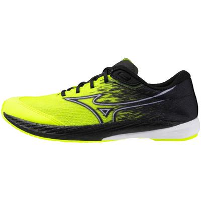 Wave Duel 4 Track and Field Track and For 800m and Yellow X White X 2E Shoes, Club, Lightweight, Cushioned, Field, Up, Black, 23.0 Cm,