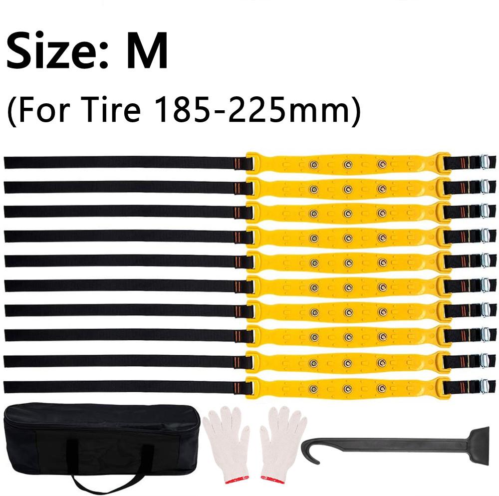 10 Stück Motorrad Schneeketten Auto Winterradkette Offroad Anti-Rutsch-Reifenkette Winter Rutschfest Schnee Bandketten Für Schnee