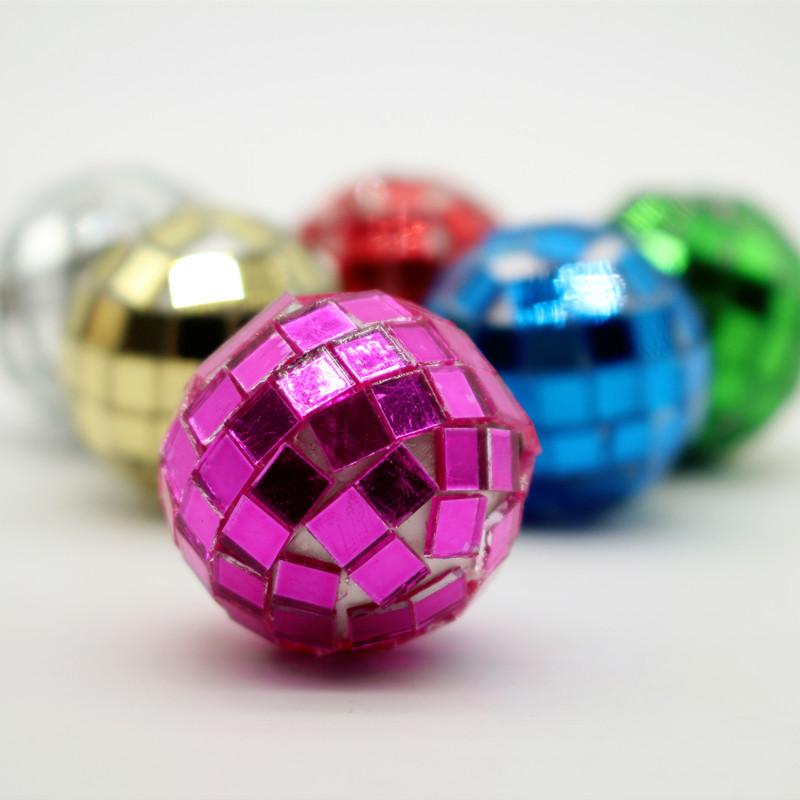 6Pcs 1:12 Dollhouse Christmas Ball Mirror Ball Model Simulation Item Ornament Mini Toys Party Ktv Bar Disco Photography Props