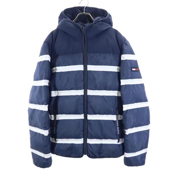 

TOMMY HILFIGER border Batting jacket M Navy system Men s Used