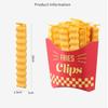 Cute French sticker 12 pieces per A cute stationery item perfect for high and college Easy to A variety of great as a fry-shaped clips, bag.