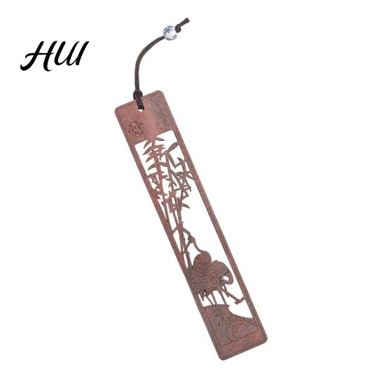 Hohlmuster Lesezeichen Rosenholz Lesezeichen, Pflaumenorchidee Bambus Chrysantheme Geschnitzt Klassisch Papierfreundlich Traditioneller Chinesischer Stil Holz Seite