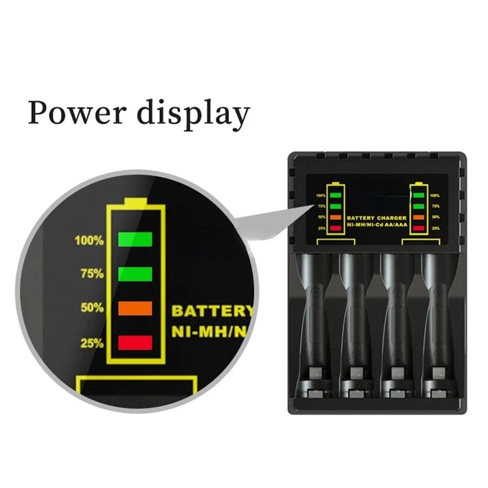 USB Charger 4 Slot Battery USB Charger Battery Fast Charger Battery Charger AAA/AA Charger