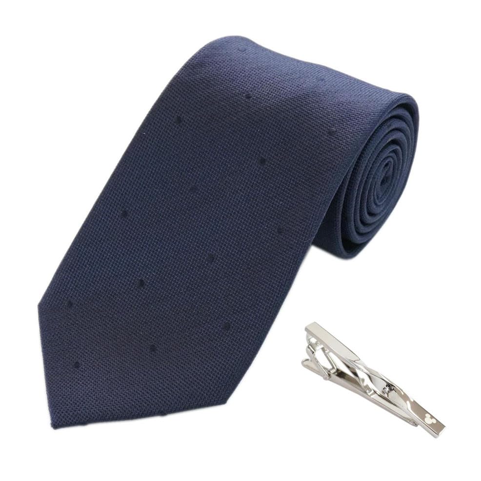 Disney Mickey Mouse Tie Tie Bar Set Navy Includes Tie Gift & (DN902520-2) - Blue, Clip,