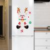 Kreatywne Świąteczne Magnesy na Lodówkę Bałwan Naklejki na Lodówkę DIY Świąteczne Naklejki Magnetyczne Drzewko/Łoś/Mikołaj Naklejki Magnetyczne C