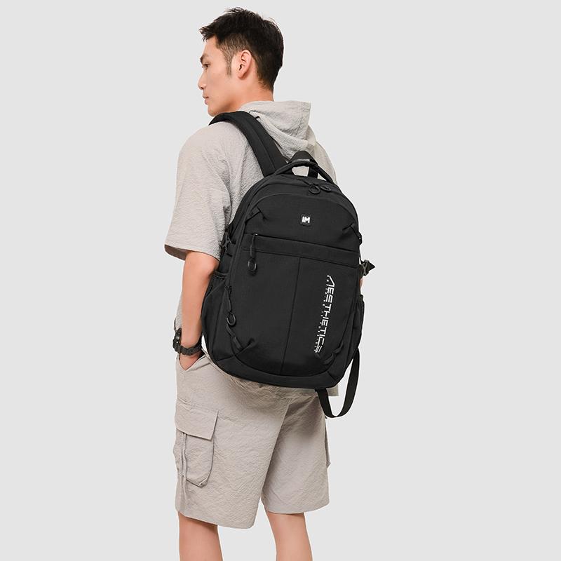 Men's Large Capacity Backpack Junior High School Student Schoolbag Camouflage Print Computer Backpack