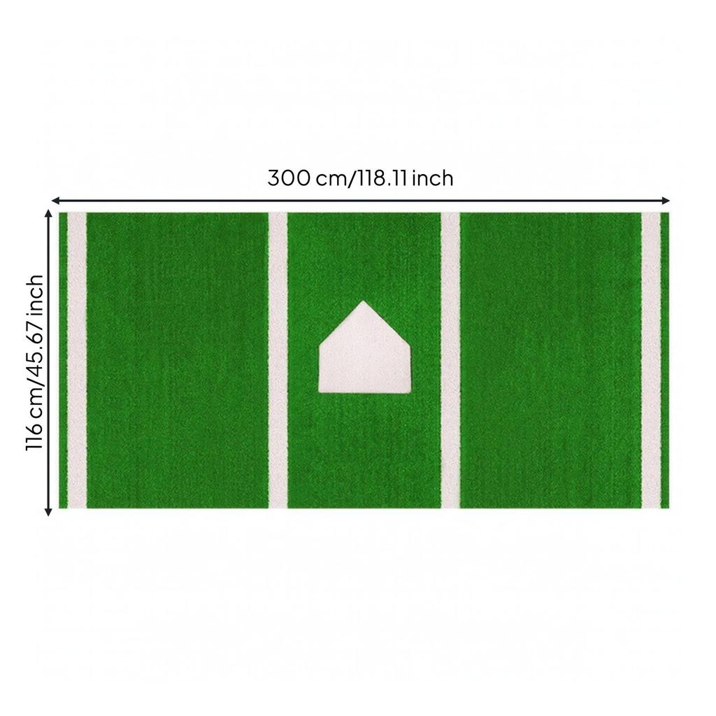 Baseball Batting Mat with Home Plate Stable Reinforced