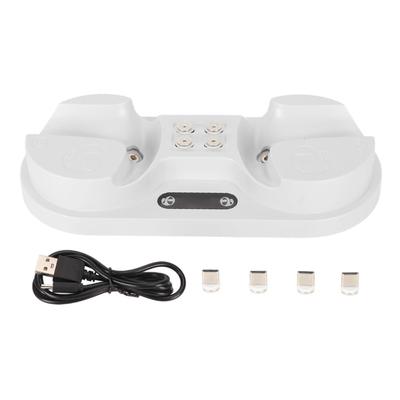 Controller Charging Station 4 Type C Magnetic Interface Dual Charger Dock with LED Indicator for PS5