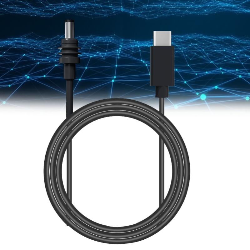 Rectangular Satellite DC Power Cable Replacement USB C To DC 100W 2m/6.5ft For 65W PD Power Supply