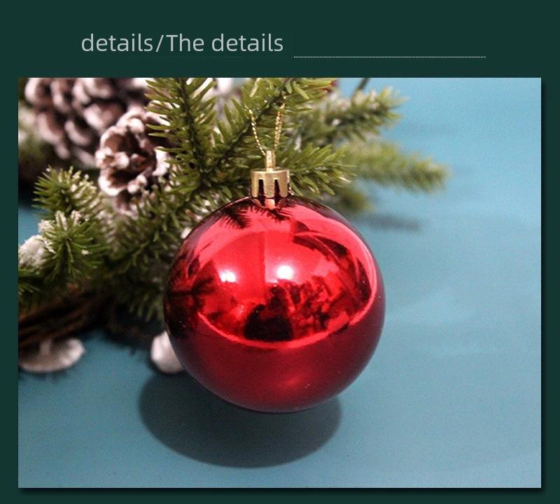 100 Parça Sınır Ötesi Noel Topu Süs Seti (3cm/4cm/6cm) - İçi Boş Parlak Klinker Süslemeler