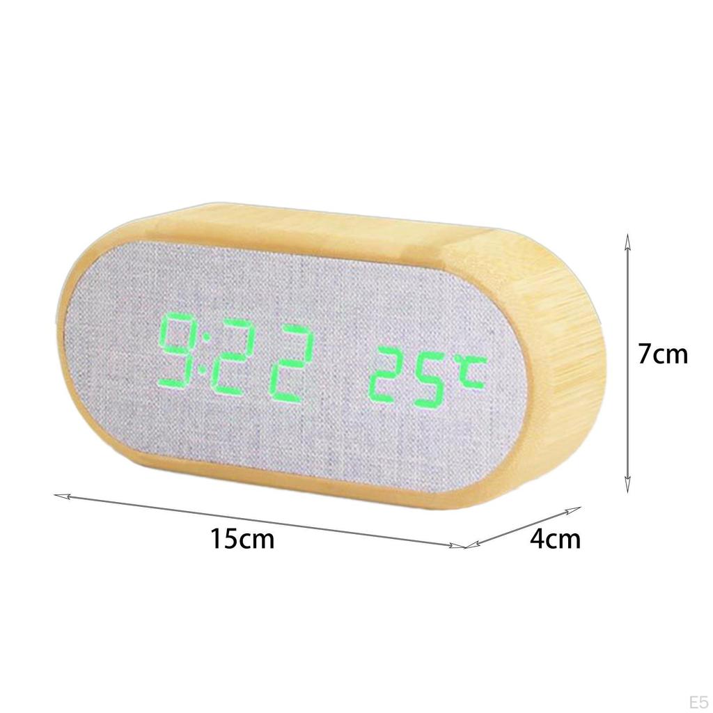 Clock, Snooze Function Multifunctional Clock for Bedroom Bedside Digital