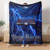 Name Custom New York Giants Print Flannel Blanket High Quality Warm Comfortable Cover for All Seasons Perfect for Gifts Home Decor