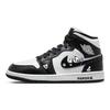 Jordan Air Jordan 1 Mid top Vintage Basketball Shoes Women's Black White DV0991-101(Team56-)
