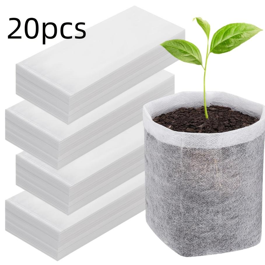 20Pcs Seedling Plant Growth Bag, Free Root Extension and Soil Zero Damage Transplantation. Special Seedling Bag for Home Gardening