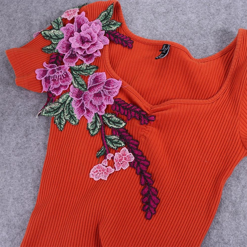 3D DIY Badge Peony Flower Cheongsam Trimmings Sewing Patch Applique Embroidery Clothes Accessories