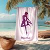Custom Name Ultra-Soft Beach Towel with Sailor Moon Theme,Ideal for Pool - Camping, Diving - Perfect Travel Essential, Vibrant Beach Towel.