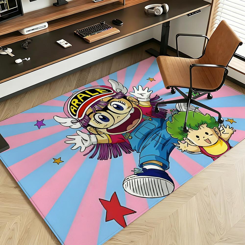 Anime D-Dr. S-Slump Floor Mat Soft Flannel Floor Mat  Suitable for Entryways, Living Rooms, Bedrooms, and Bathrooms