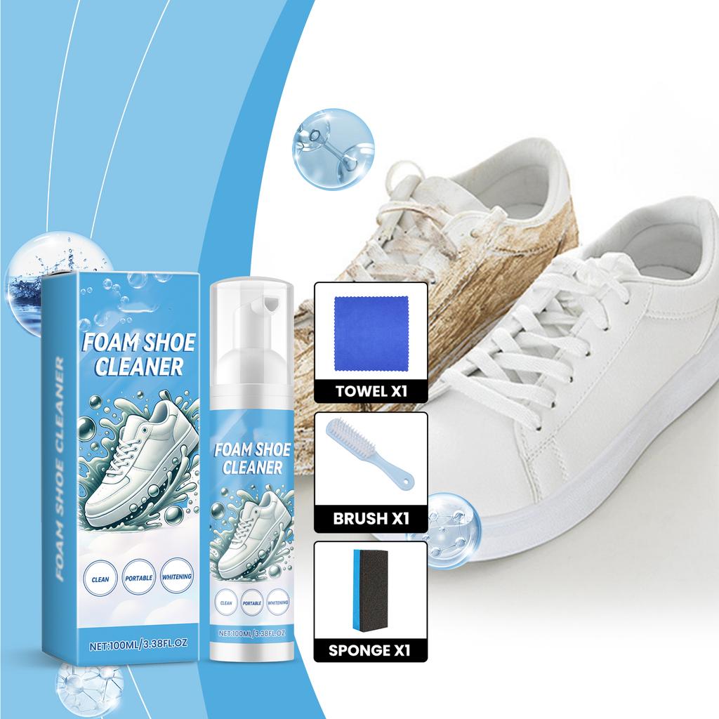 Shoe Cleaner, Dry Cleaning Agent, Sports Shoe Cleaner, Waterless Portable Cleaner 100ml