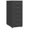 Vidaxl Mobile Filing Cabinet, Anthracite, 28X41X69 Cm, Metal