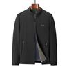 Solid Color Men's Executive Jacket Stand Collar Thin Casual Jacket