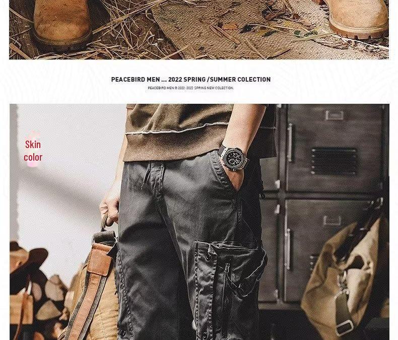 2023 Men's Korean-Style Trendy Autumn Harem Pants with Loose Cuffs