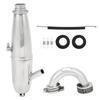 Engine Exmast Pipe Aluminum Alloy Sturdy Anti Deformation Remote Vehicle Accessories for 1 8 Oil Truck