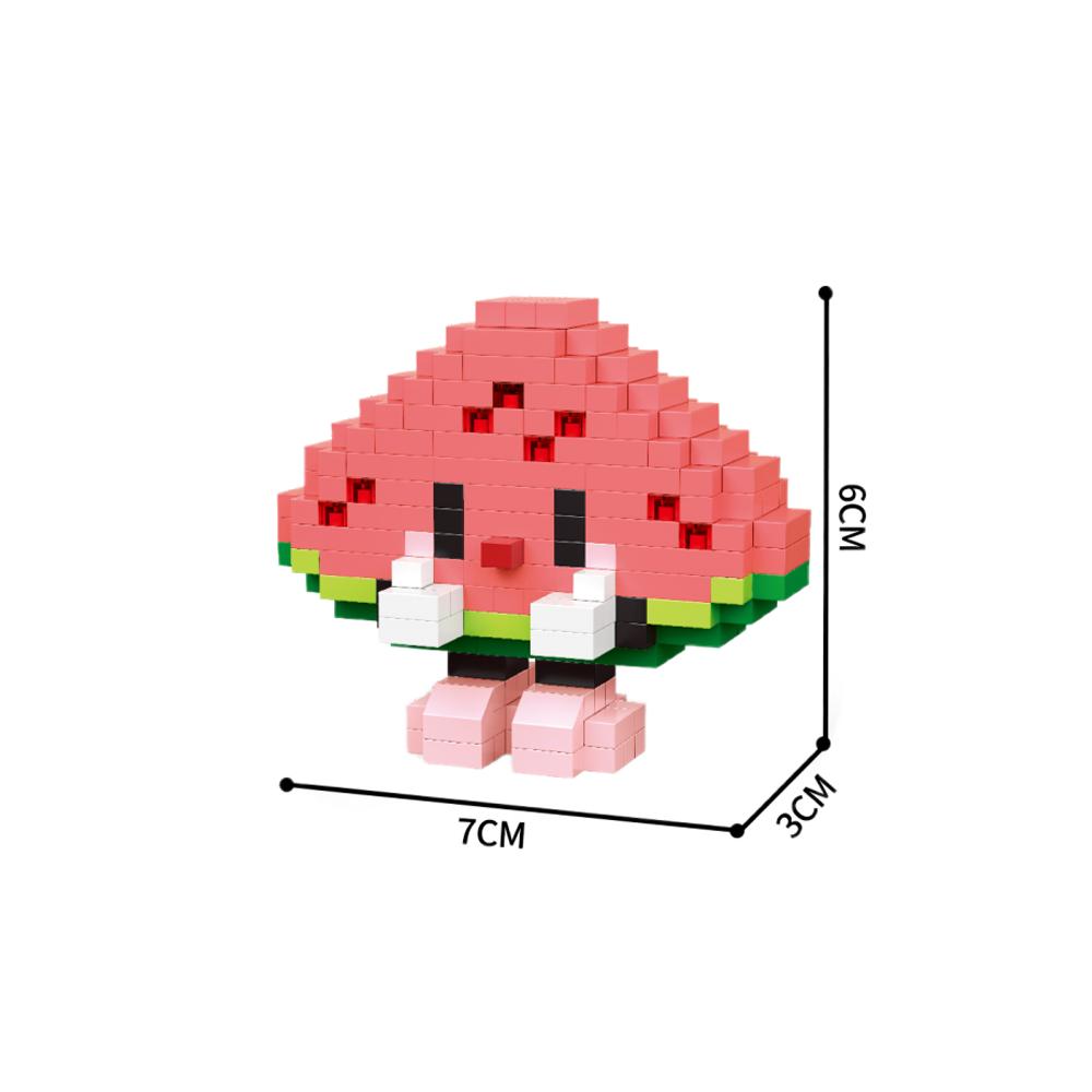 Fun Fruit 3D Micro Mini Building Block Toys, Cultivate Logical Thinking, Eco Friendly ABS Material, Children's Birthday Gifts