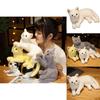 31cm Realistic Plush Cat Doll Soft Stuffed Kitten Toy In Pure Grey White Yellow And More For Kids' Pet Collection