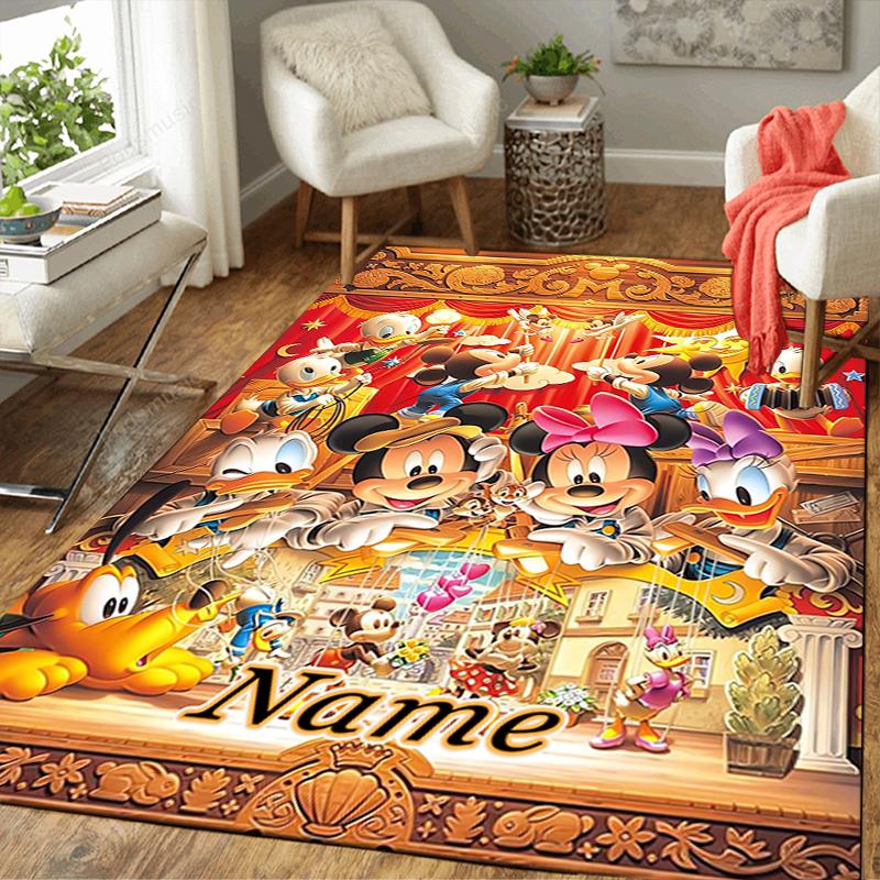 Custom 1Pc Mickey Mouse Rug Office Carpet Indoor Outdoor Entrance Doormat Nonslip Soft And Comfortable Living Room D916133