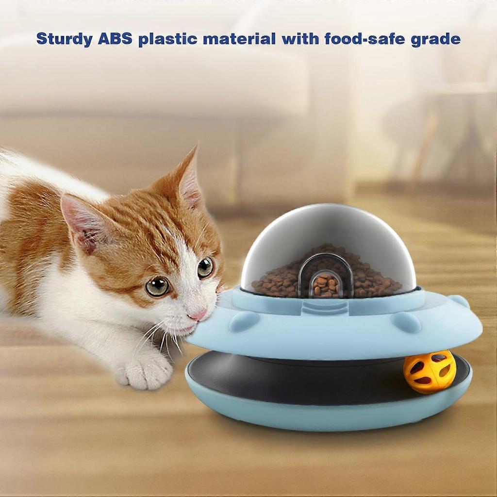 Cat Puzzle Toy, Slow Feeder Interactive Treat Dispenser, Durable Plastic, Easy Clean Design for All Cats