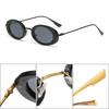 Xiaomi Women Retro Oval Sunglasses UV400 Metal Temple Vintage Fashion Shades For Street Dating Party Photoshoot Multi 9008
