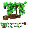 MOC Blocks Vineyard Square Grape Trellis Vine Farm Plant Garden Scene City Model Learning Construction Bricks Children's Toy