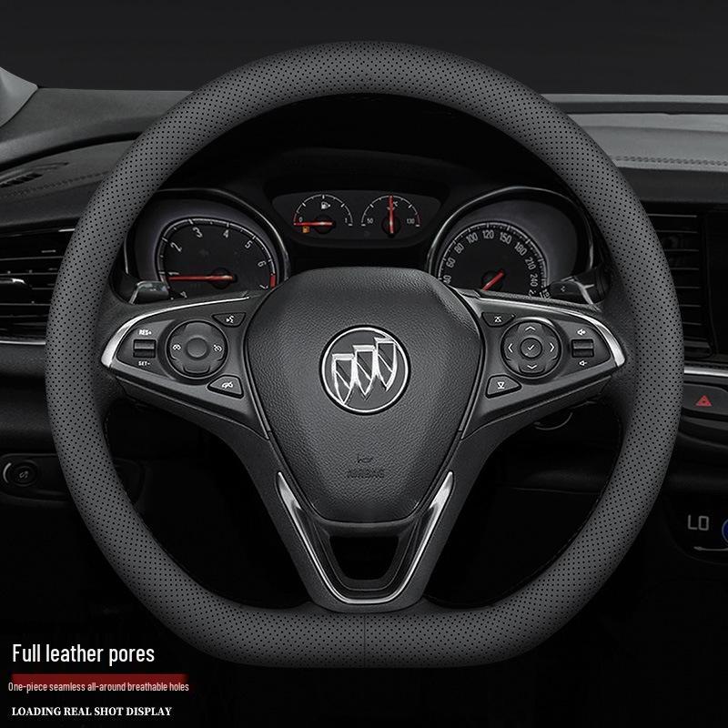 Leather Steering Wheel Cover for New Regal, Excelle, LaCrosse, Verano, Encore, Envision, GL6, GL8, Enclave