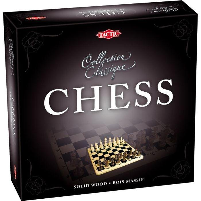 Coffret Echecs En Bois - Jeux De Société Classique Et Stratégie - Tactic