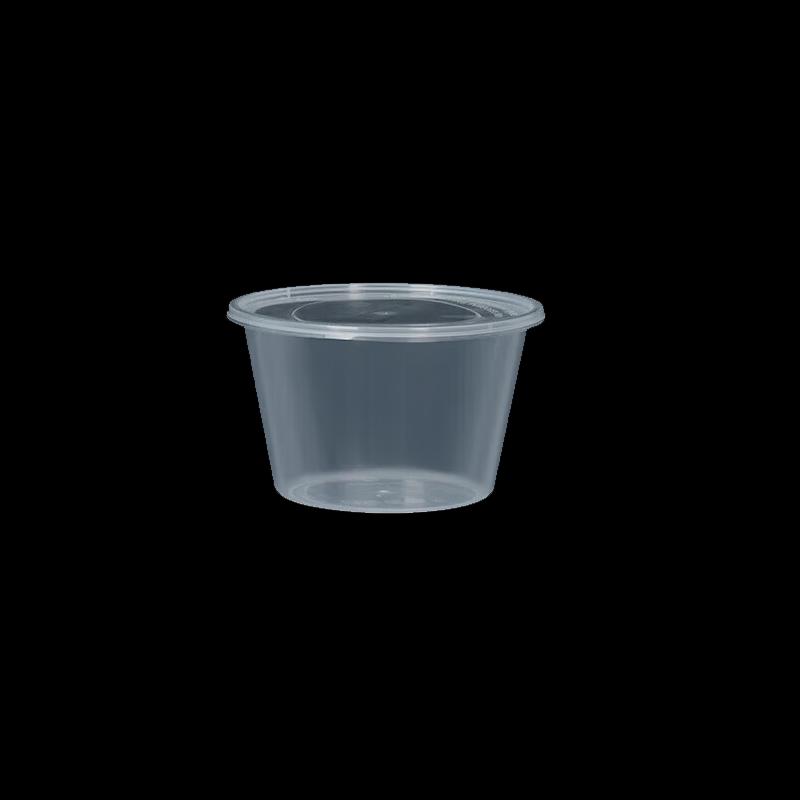 

Disposable Round Plastic Takeaway Food Containers with Lids