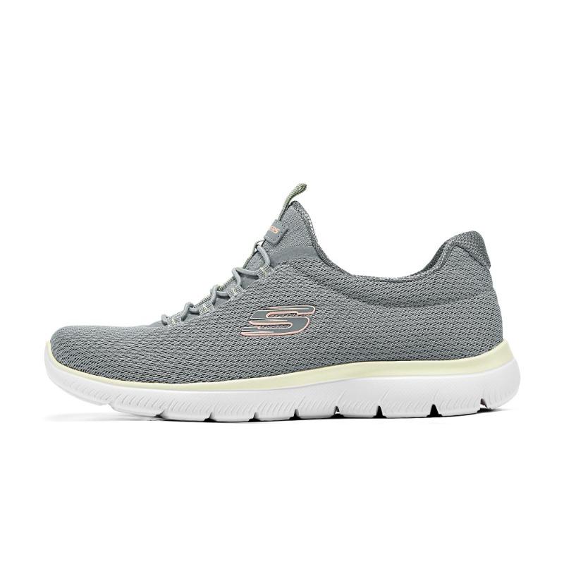 Skechers Sport Women Comfort Wear Resistant Breathable Low Top Daily Casual Shoes Gray 150268-GYMT 36
