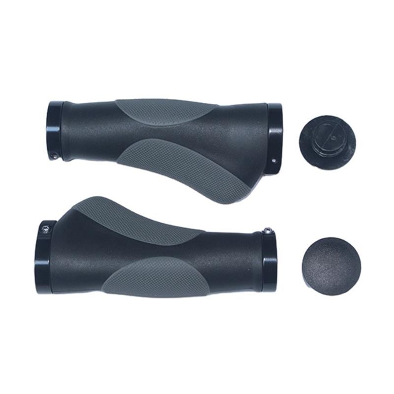 1 Pair Bicycles Grips Rubber Cover Handlebar Grips Cycling Handlebar Ergonomic Handle Cover Non-Slip for Mountain Bikes