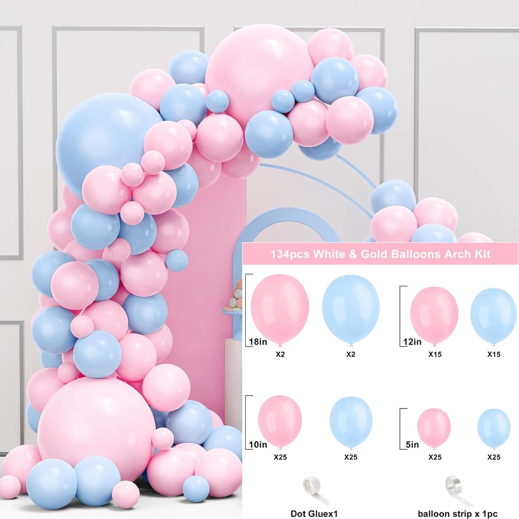 107Pcs multi-color latex balloon set suitable for birthday parties, weddings, Valentine's Day party decoration