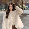 Women's fur integrated 2024 new popular small environmentally friendly fur fashion high-end mink plush sweater