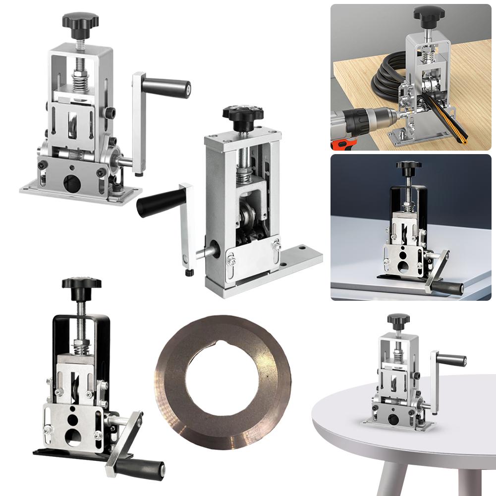 Manual Wire Stripping Machine Drill-Powered Copper Wire Peeler Machine Portable for Copper Aluminum Single Core Wire