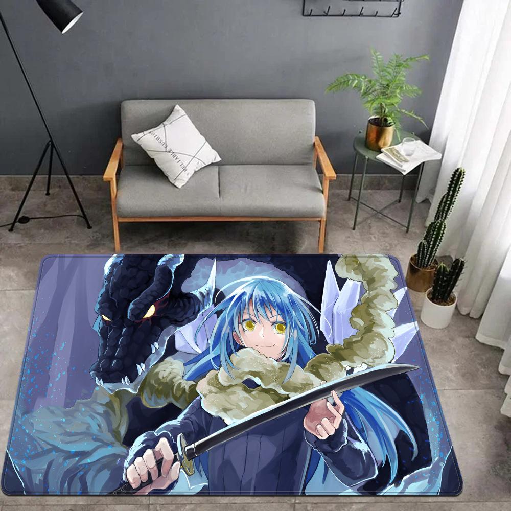 Demon Slime Rimuru Tempest Floor Mat Bathroom Mat Kids Room Bedroom Decoration Balcony Anti-Slip Doormat Living Room Welcome