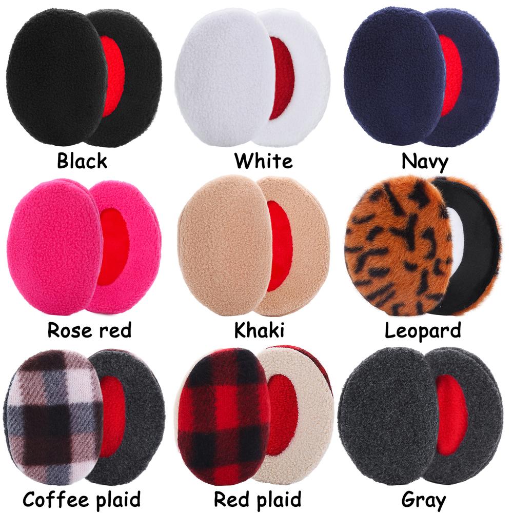 Winter Erwachsenen Bandlose Ohrwärmer Ohrtaschen Fleece Ohrmanschetten Ohrenschützer