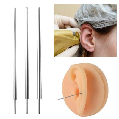 3 peças de agulhas de piercing corporal suave, resistente à corrosão, pinos úteis de inserção de joias sem fio para meninas