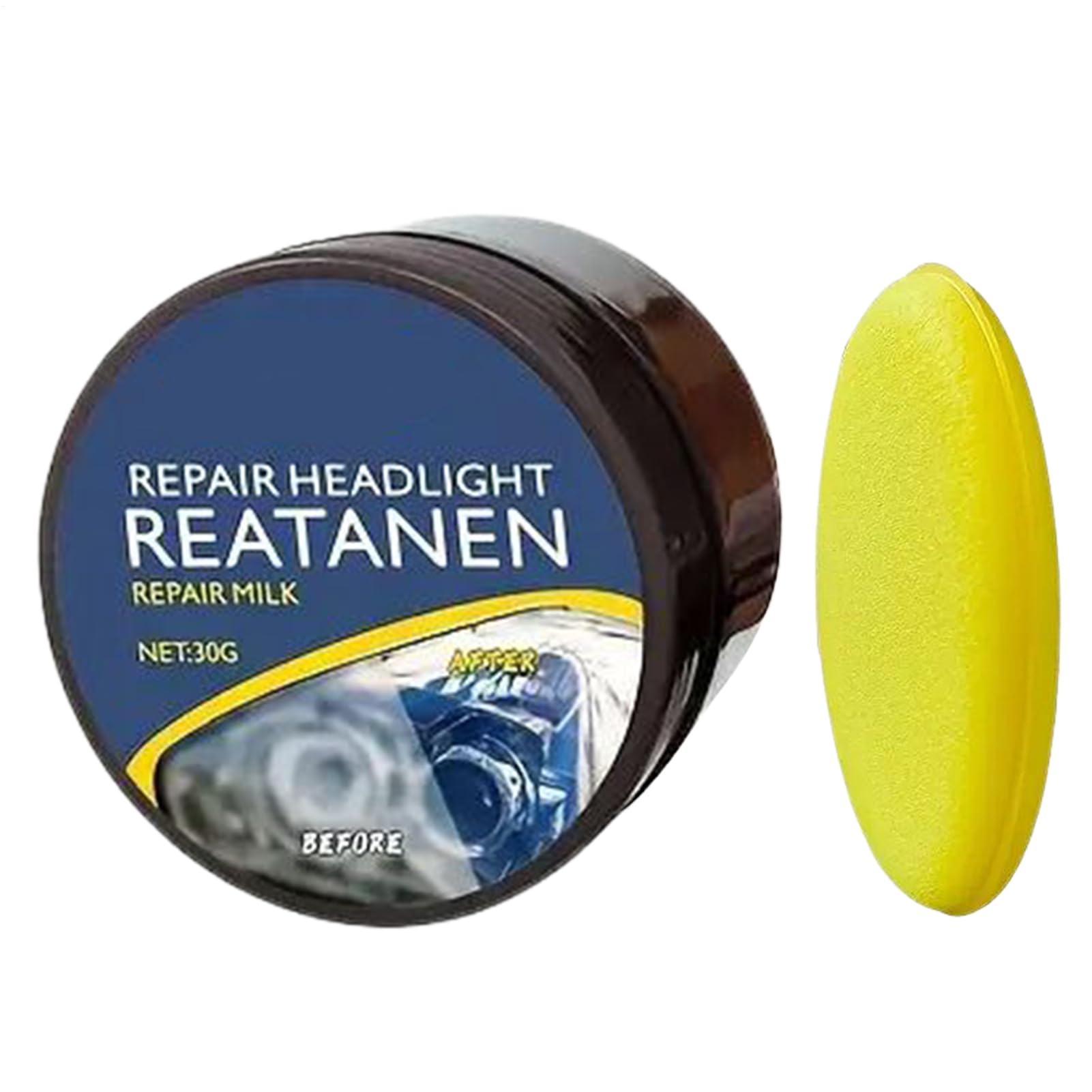 

Headlight Repair Kit Car Light Kit Remove Yellowing and Scratches Polish Clear Light See description