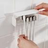 Space-Saving Wall-Mounted Toothbrush  Toothpaste Holder - 6-Slot Organizer For Bathroom  Easy Install