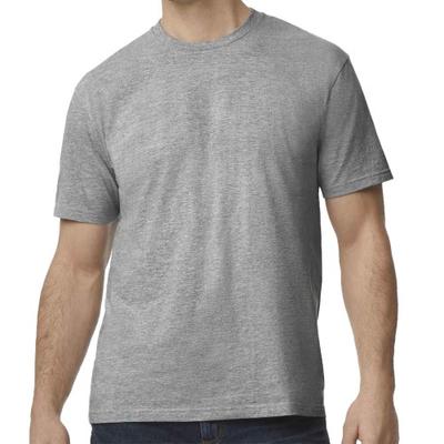 Camiseta masculina de poliéster de peso médio