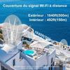 Amplificateur wifi - wavlink - ac1200 - dual-band 2.4+5g - 4 antennes - poe résistant aux intempéries