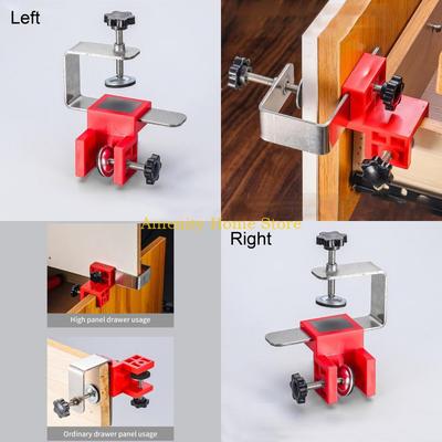 F26C Cabinet Mounting Clamps Drawer Panel Clips Drawer Front Installation Clamp