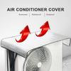 Window Air Conditioner External Unit Protective Cover Aluminum Foil AC Condenser Compressor Sun Shade Cover for AC Outdoor Unit