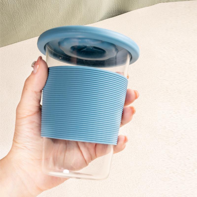Silicone Cup Sleeve Glass Bottle Protector Sleeves Non-slip Heat Resistant Anti Mug Sleeve for Mugs Stanley Coffee Cups Wrap